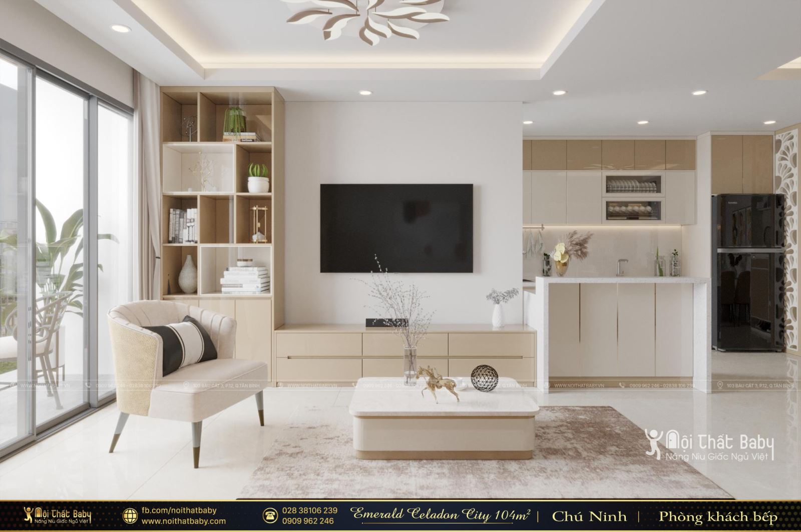 Tổng hợp các mẫu thiết kế nội thất Chung cư Emerald Celadon City
